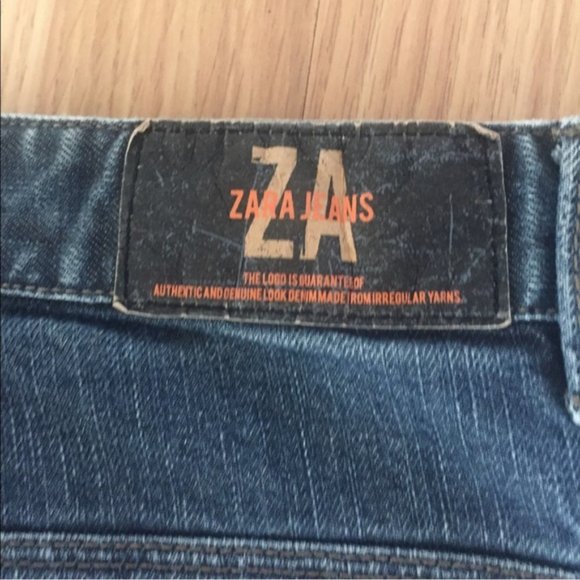 ZARA 003 Slim Fit Low Waist Blue Jeans - Picture 6 of 8
